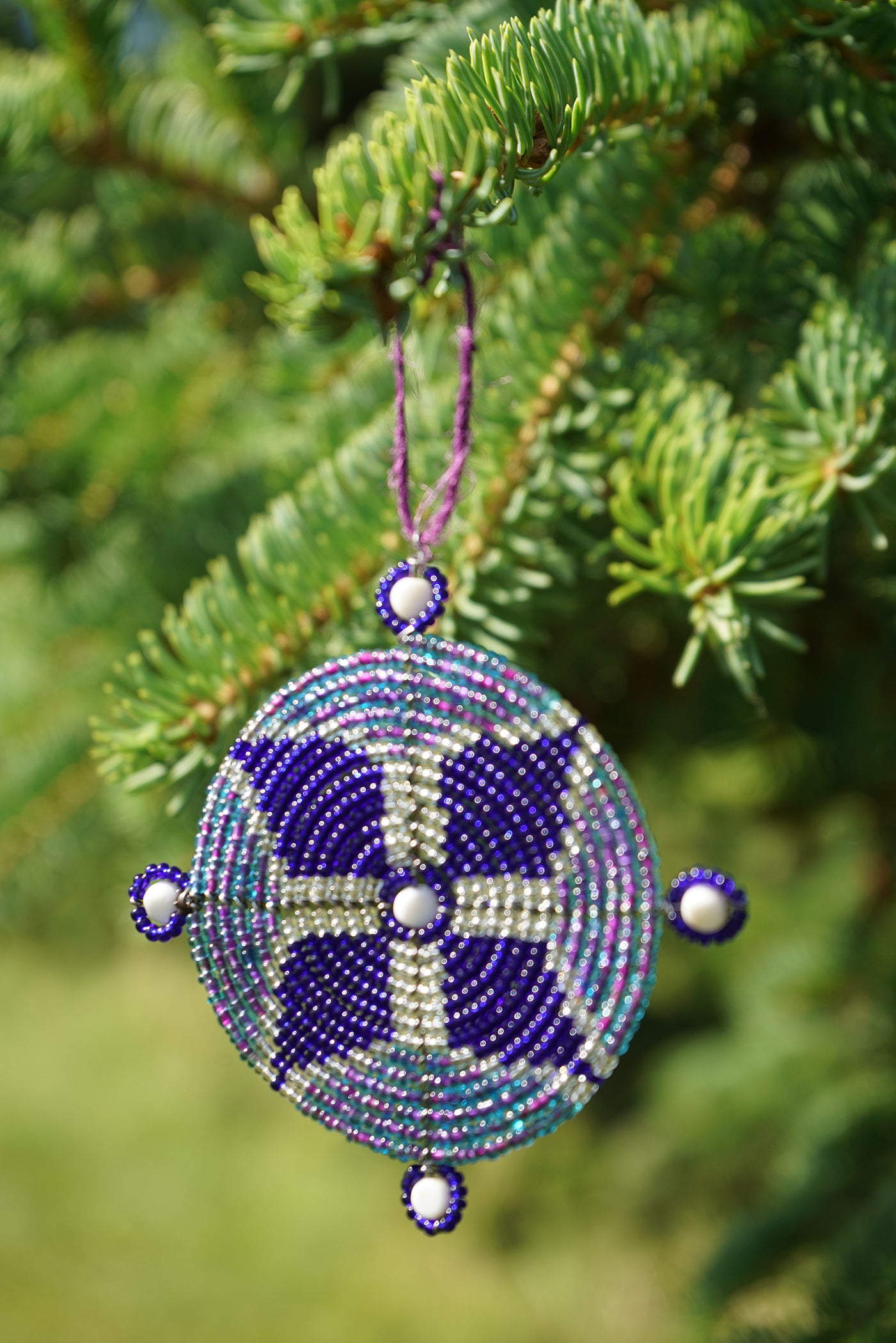 z Loving (Anyor) Ornament Purple/Blue/White