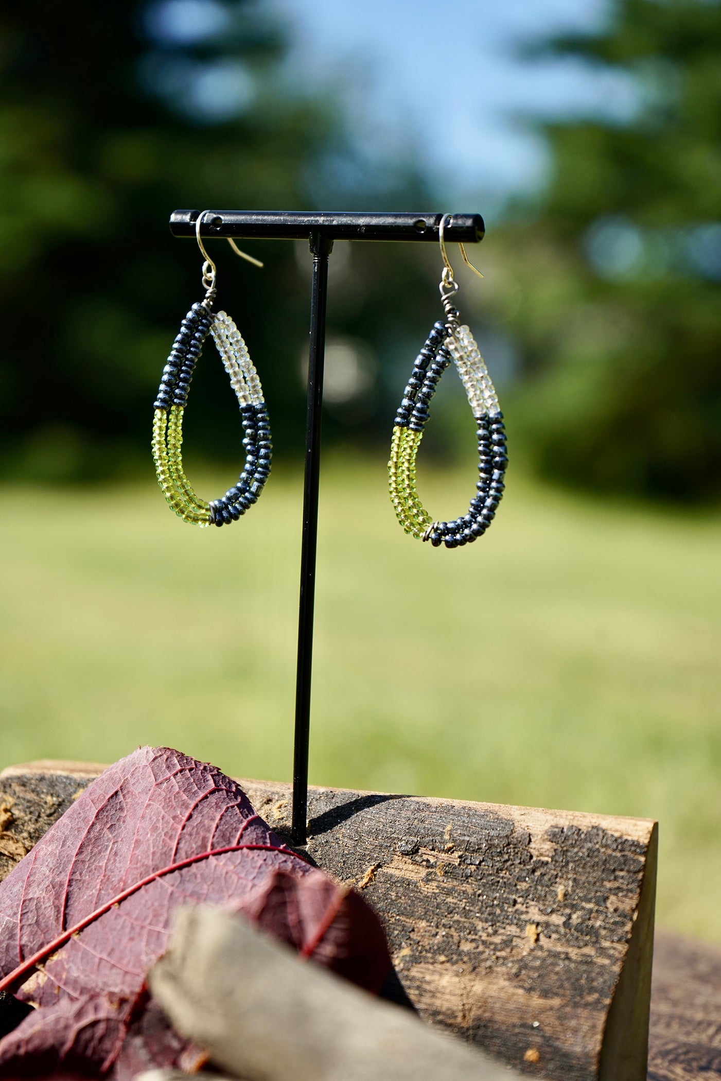 Devoted (Atalamaa) Small Oval Lime Green/Steel/White