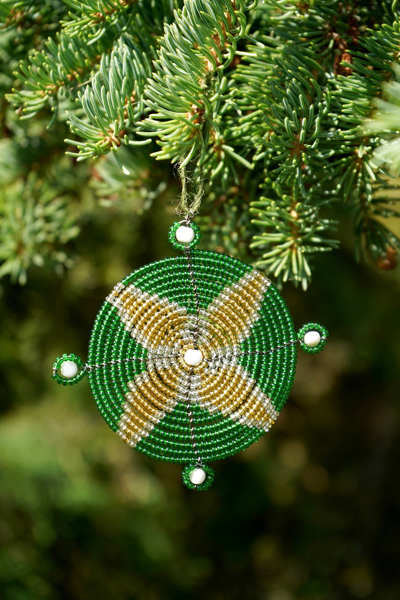 zLoving (Anyor) Ornament Dark Green/Gold/White