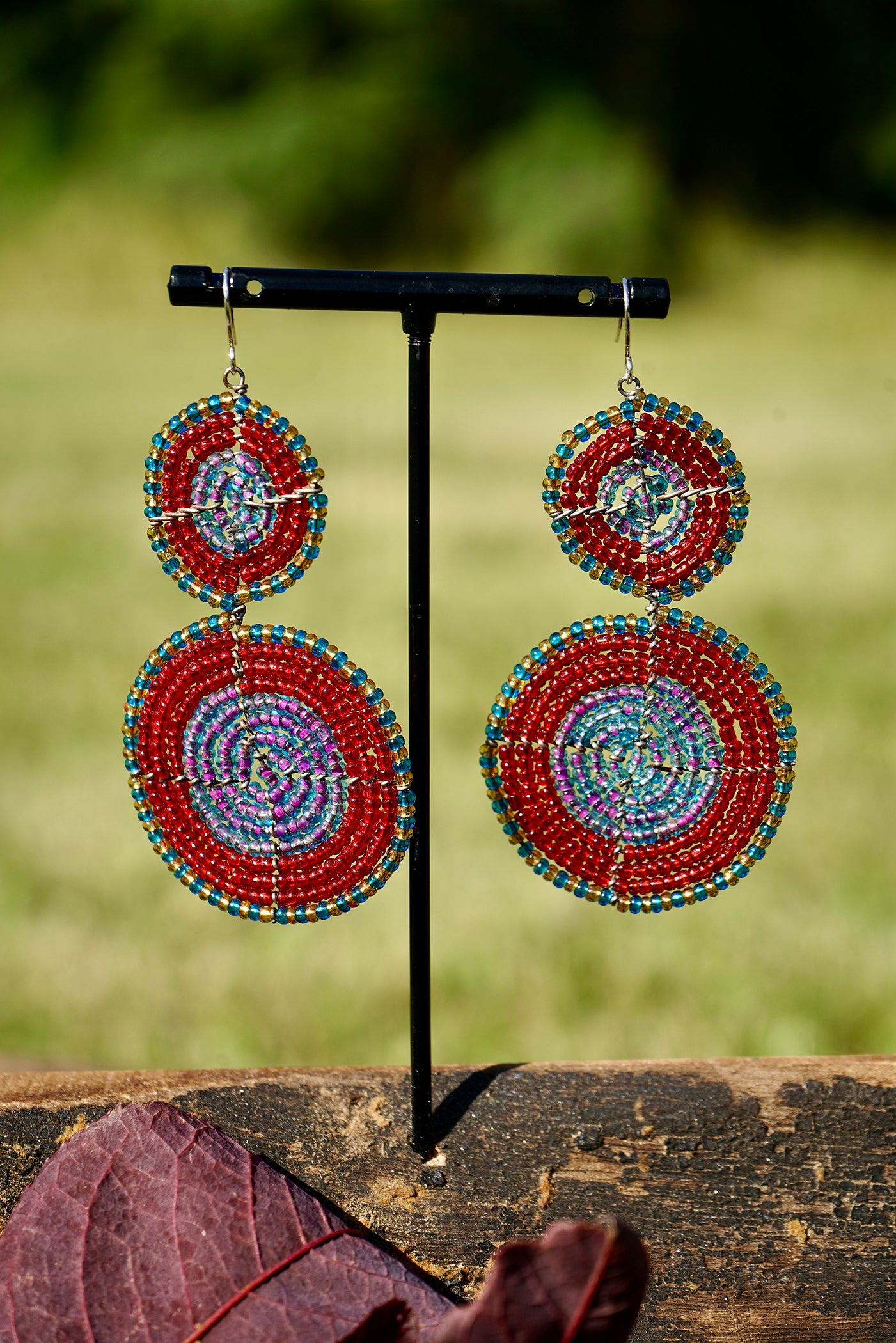 Optimistic (Engirai) 2 Circles Stacked Red/Purple/Gold/Light Blue