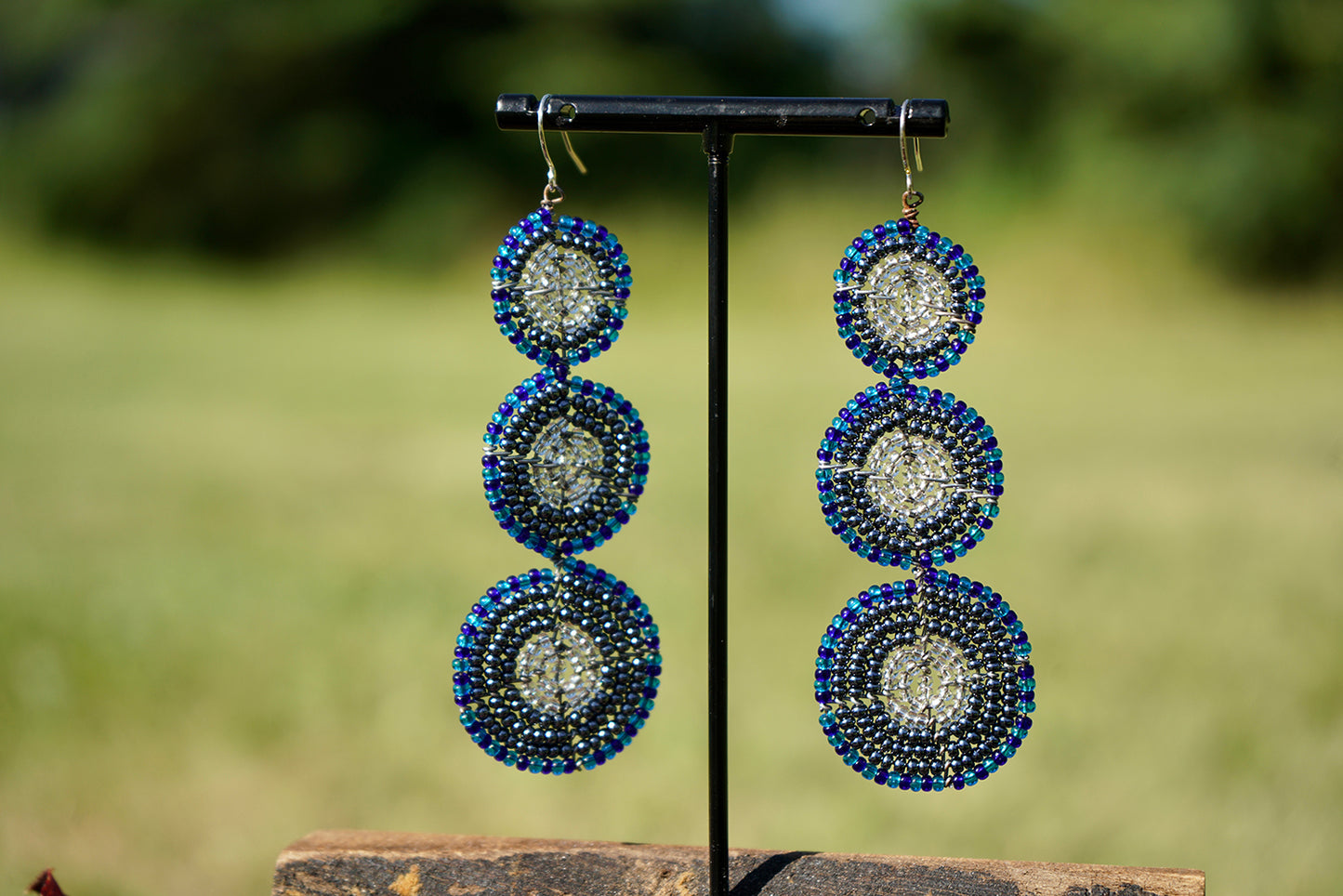 Generous (Aminini) 3 Circles Stacked Dark Blue/Black/White/Light Blue