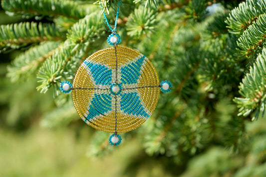 z Loving (Anyor)      Ornament       Gold/Light Blue/White