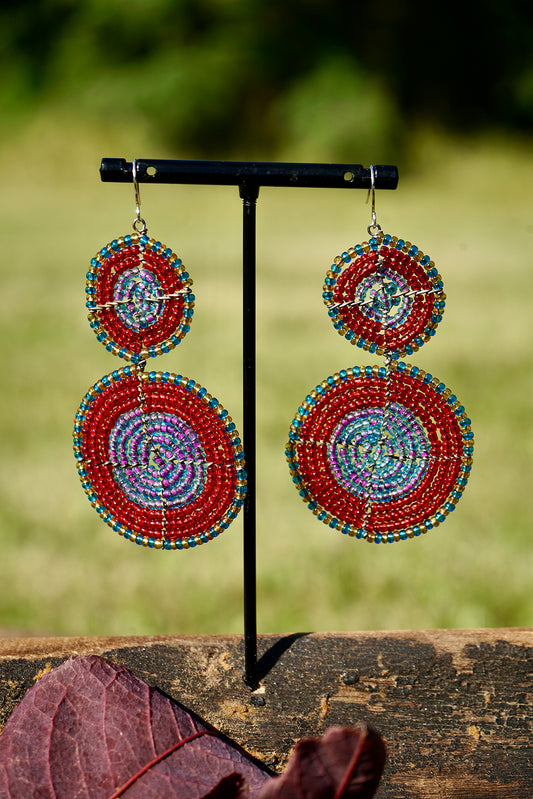 Optimistic (Engirai)     2 Circles Stacked    Red/Purple/Gold/Light Blue