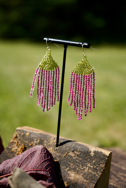 Courageous  (Epijaan)   Fringe   Pink/Lime Green