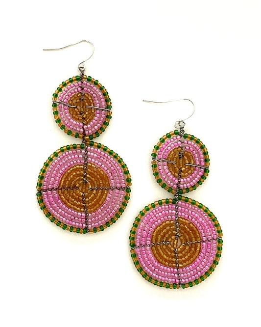 Optimistic (Engirai)     2 Circles Stacked      Pink/Gold/Green